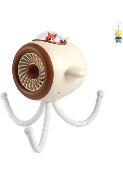 Sevimli Masaüstükarikatür Ahtapot Fanıyaz Vazgeçilmez Bebek Arabasırenkli Gradyanışık USB Küçük Fan (Yurt Dışından)