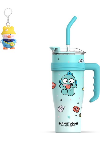 Sanrio Big Mac Termos Bardağı Büyük Kapasiteli Su Bardağı Pipetli Buz Bardağı Araba Bardağı (Yurt Dışından)