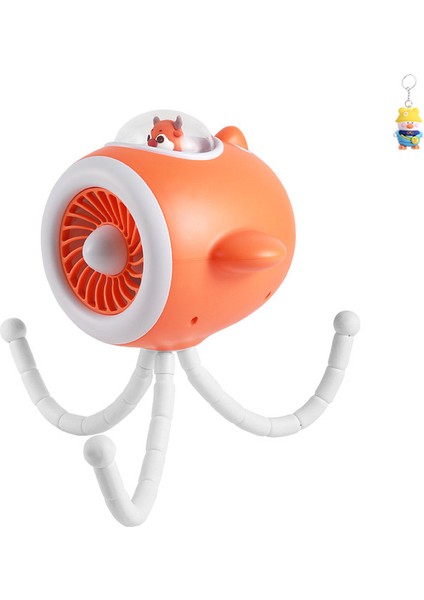 Sevimli Masaüstükarikatür Ahtapot Fanıyaz Vazgeçilmez Bebek Arabasırenkli Gradyanışık USB Küçük Fan (Yurt Dışından)