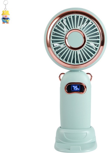 Dijital Ekranlı USB Yaratıcıkarikatür Beşvites El Fanıöğrenci Taşınabilir El Küçük Fan (Yurt Dışından)