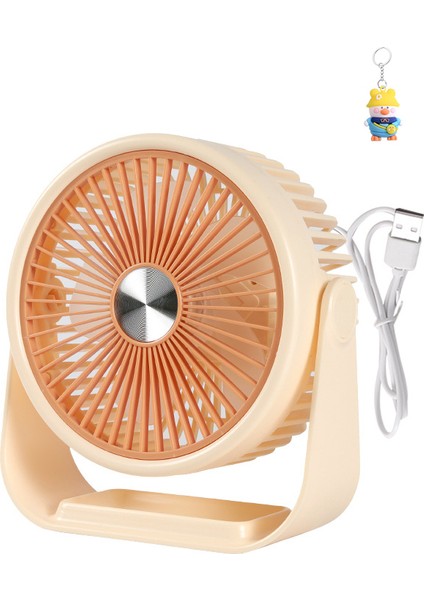 Masaüstü Fan Büyük Masaüstü 6 Inç USB Rüzgar Sessiz Ofis Elektrikli Fan (Yurt Dışından)