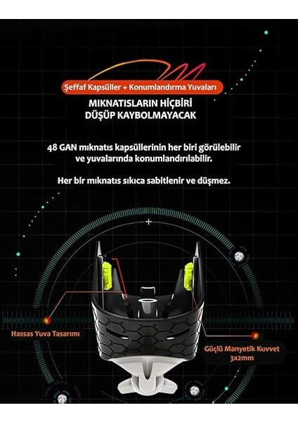 Gan 356 M Lite 3x3 Manyetik Rubik Küp Zeka Küpü Çıkartmasız Hız Küpü Türkiye Resmi Satıcısı indirimleri