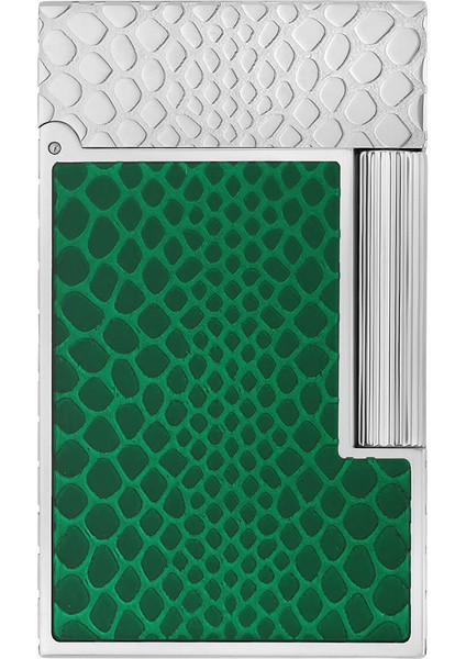 Ligne 2 Yeşil Yılan Derisi Desenli Guilloche Çakmak C16078