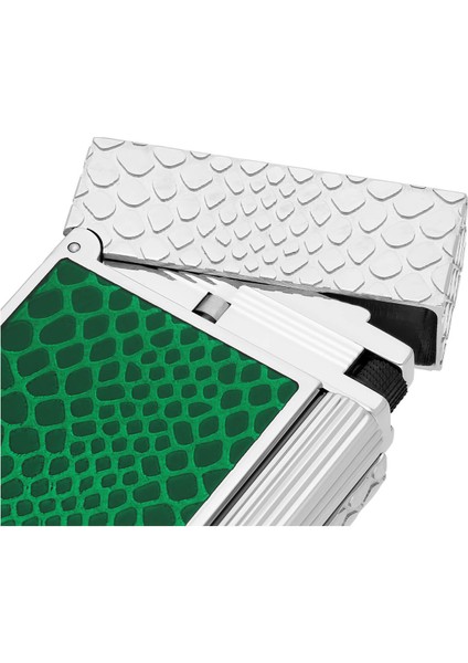 Ligne 2 Yeşil Yılan Derisi Desenli Guilloche Çakmak C16078 modelleri