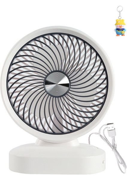 Masaüstü Fan Büyük Masaüstü 8 Inç USB Rüzgar Sessiz Ofis Elektrikli Fan (Yurt Dışından)