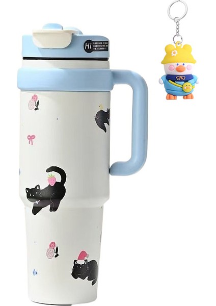 Big Mac Termos Bardağı Kızlar Büyük Kapasiteli Buz Bardağı Su Bardağı Pipetli Bardağı (Yurt Dışından)