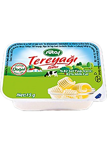 Kahvaltılık Porsiyon Tereyağı Tek Kullanımlık 15 Gram x 36 Adet