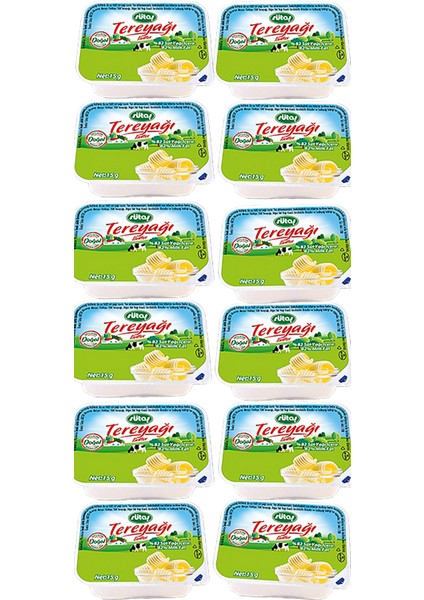 Kahvaltılık Porsiyon Tereyağı Tek Kullanımlık 15 Gram x 36 Adet modelleri