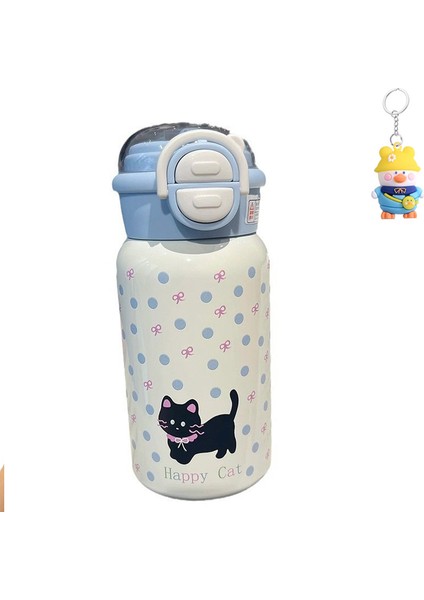 Büyük Kapasiteli Termos Bardak 316 Paslanmaz Çelik Kız Pipetli Bardak Çift Içecek Öğrenci Çocuk Su Bardakları (Yurt Dışından)