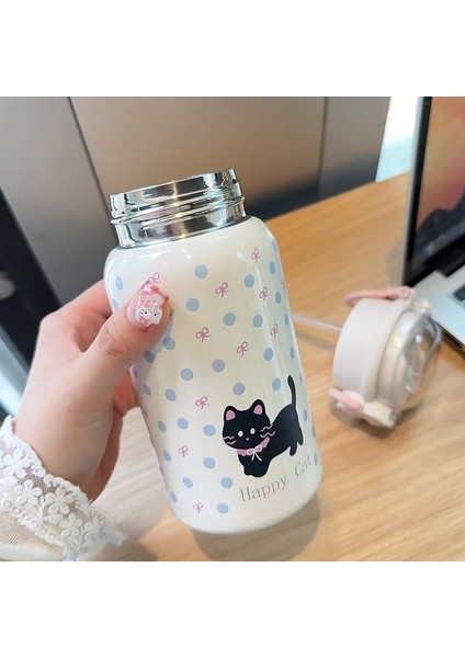 Büyük Kapasiteli Termos Bardak 316 Paslanmaz Çelik Kız Pipetli Bardak Çift Içecek Öğrenci Çocuk Su Bardakları (Yurt Dışından) indirimleri