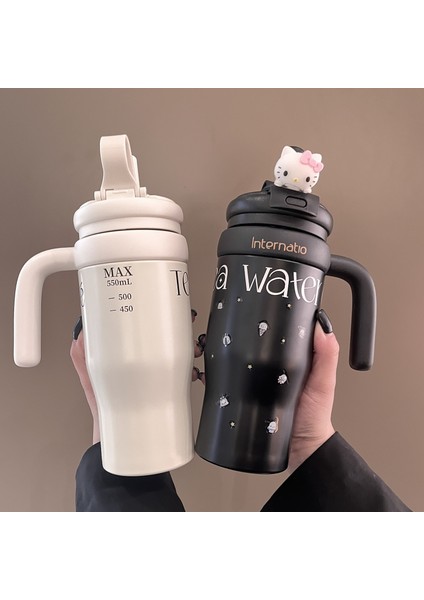 Sevimli Anime Termos Bardak Öğrenci Su Bardakları 316 Bardak Kolu Taşınabilir Termos Bardak (Yurt Dışından) fiyatları