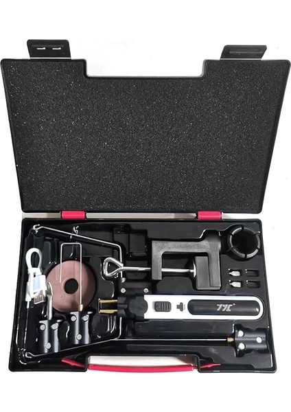 Akülü Köpük Kesici Sıcak Tel Köpük Kesici Kalem Strafor Kesme Aletleri Seti Elektronik Lehimleme Seti Çok Fonksiyonlu Gravür Kalemi LED Işık ile 5 Saniye Isınma Doomun