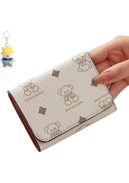 Karikatür Kart Tutucu Üç Katlı Mini Ince Kısa Cüzdan Para Cüzdanı (Yurt Dışından)