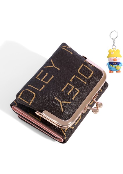 Bayanlar Cüzdan Clutch Çantası Üç Katlı Para Cüzdanı Çok Yönlü Cüzdan (Yurt Dışından)