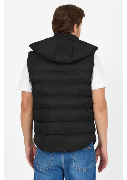 Çıkarılabilir Kapüşonlu Erkek Şişme Yelek Regular Fit / Normal Kesim - B8165 fırsatları