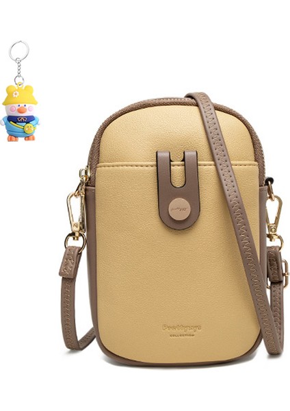 Basit Omuz Çantası Çok Fonksiyonlu Kadın Crossbody Cep Telefonu Çantası (Yurt Dışından)