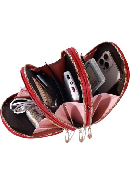 Cep Telefonu Çantası Kadın Crossbody Küçük Çanta Büyük Kapasiteli El Kadın Çantası Omuz Çantası (Yurt Dışından) indirimleri