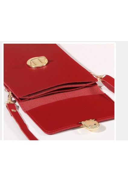 Kadın Kilit Toka Crossbody Çanta Dokunmatik Ekran Cep Telefonu Cüzdan Kız Öğrenci Toka Küçük Para Cüzdanı (Yurt Dışından) indirimleri