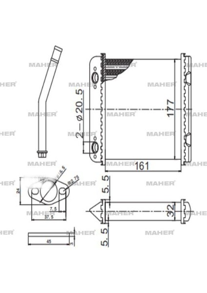 RADYATÖR KALORİFER VECTRA A 1988-1995 / ASTRA F 1991-1998 / ASTRA F CLASSIC 1998-2002 DELPHI TİPİ MEKANİK 1806116 1843106 fiyatları