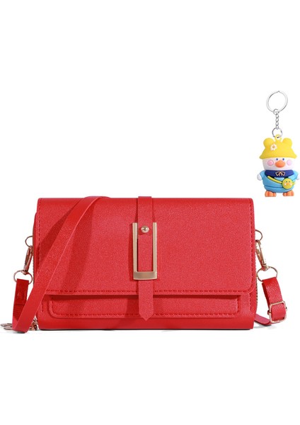 Cüzdan Cep Telefonu Çantası Moda Crossbody Küçük Kare Çanta Çok Yönlü Tek Omuz Küçük Omuz Çantası (Yurt Dışından)