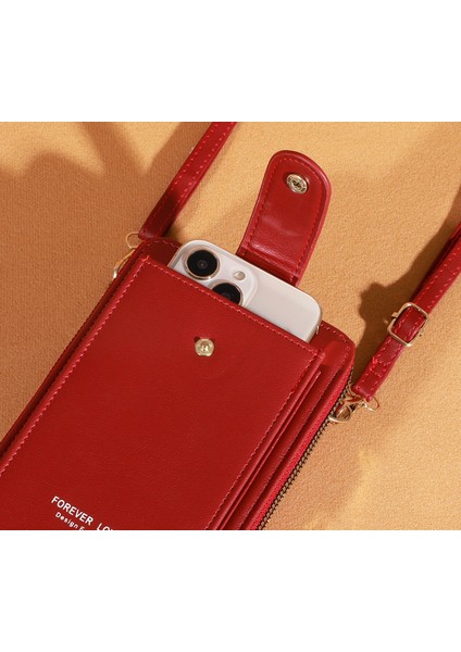 Bayan Cüzdan Omuz Crossbody Çanta Çok Fonksiyonlu Telefon Çantası (Yurt Dışından) indirimleri