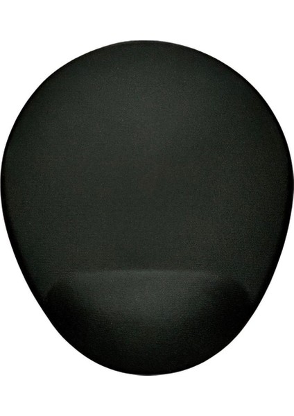 Bilek Destekli Siyah Renkli Baskılı Oval Mouse Pad