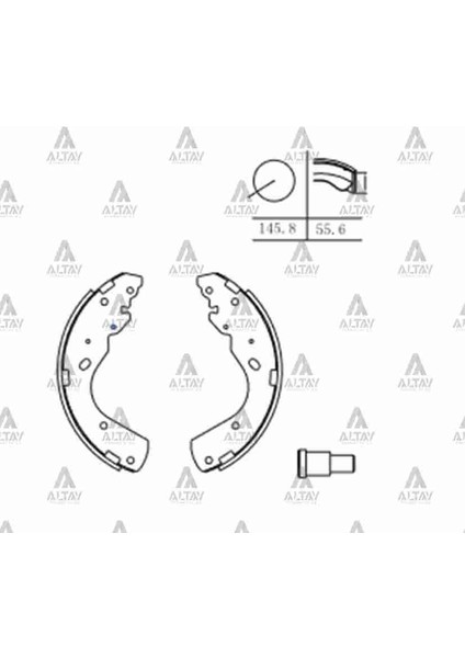 FREN BALATA B-2500 2001-2006 4104 / BT-50 4104 / RANGER PABUÇ ARKA URY22638Z
