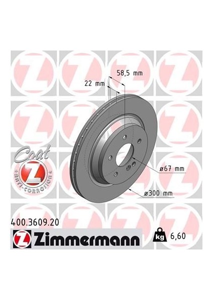 FREN DISKI ARKA MERCEDES W202 W203 S203 W210 S210 A2204230212 (2 ADET)