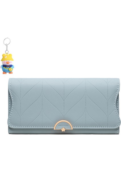 Cüzdan Büyük Kapasiteli Üç Katlı Kadın Clutch Deri Cüzdan Kart Tutucu (Yurt Dışından)