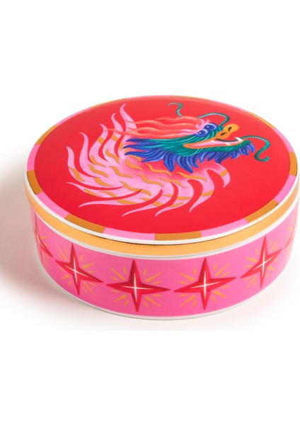 Shekou Porselen Dekoratif Obje 12X12X4 cm Renkli