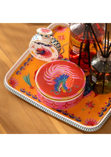 Shekou Porselen Dekoratif Obje 12X12X4 cm Renkli fiyatları