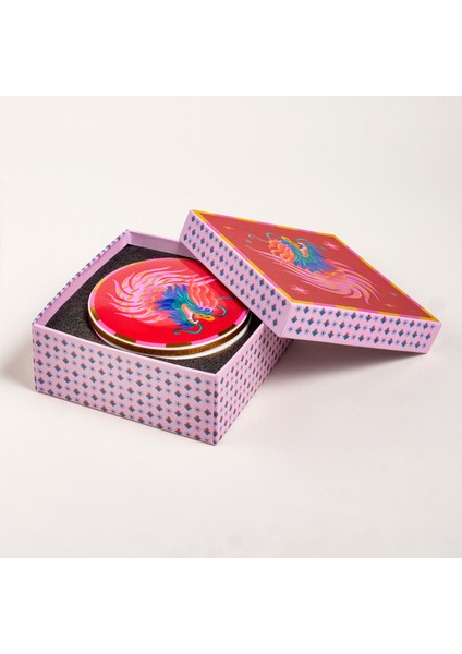 Shekou Porselen Dekoratif Obje 12X12X4 cm Renkli indirimleri