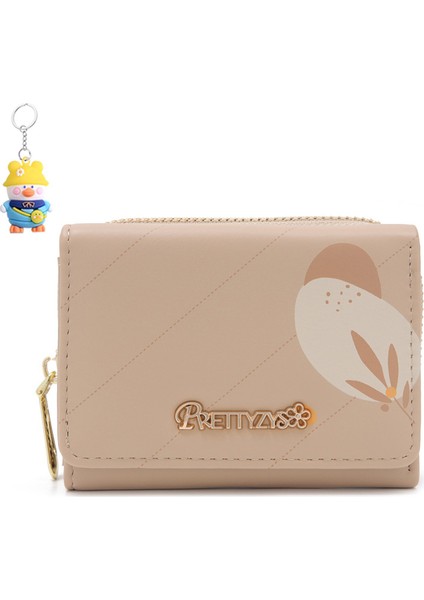 Kadınlar Için Üç Katlı Çok Fonksiyonlu Kısa Cüzdan Organ Hepsi Bir Arada Çanta Kart Tutucu (Yurt Dışından)