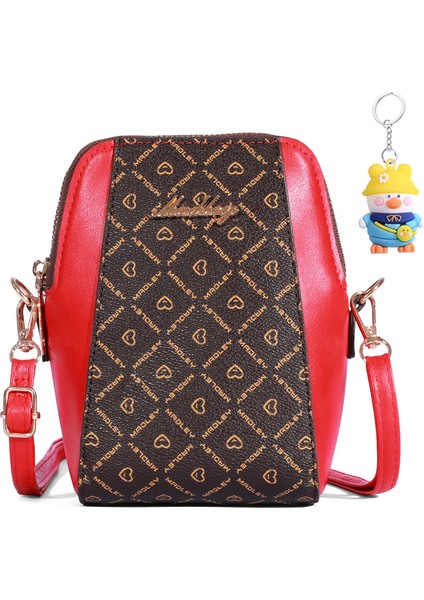 Cep Telefonu Çantası Kadın Crossbody Küçük Çanta Gündelik Büyük Kapasiteli Fermuarlı Kadın Çantası Çok (Yurt Dışından)