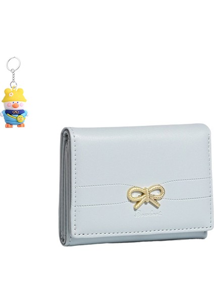 Kısa Kadın Cüzdan Öğrenci Katlanır Çoklu Kart Yuvası Kart Tutucu (Yurt Dışından)