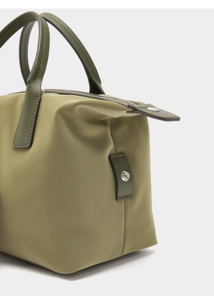 Kadife Dokulu Askılı Tote Çanta fırsatları