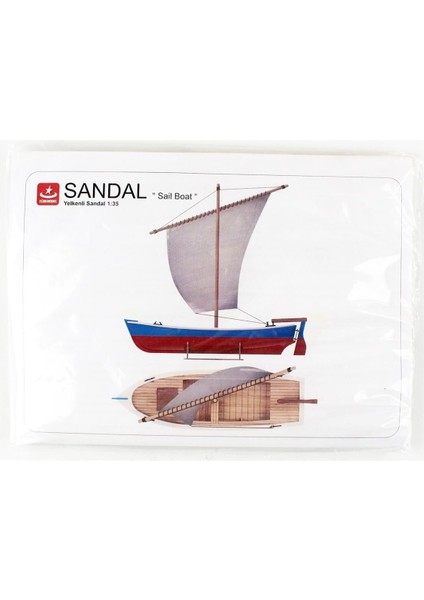 Türk Model 1/35 203 Yelkenli Sandal, 18 Cm. Ahşap Model Kiti fiyatları