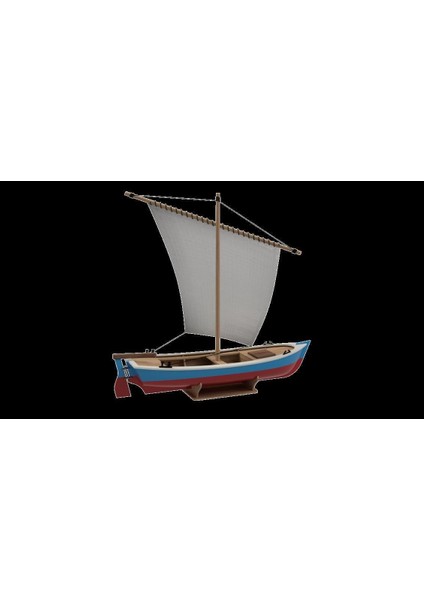 Türk Model 1/35 203 Yelkenli Sandal, 18 Cm. Ahşap Model Kiti modelleri