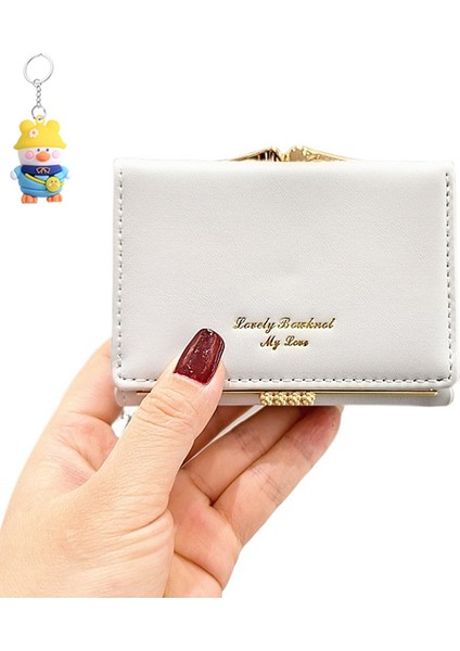 Cüzdan Kadın Kısa Çok Fonksiyonlu Öğrenci Klip Para Cüzdanı Basit Para Cüzdanı (Yurt Dışından)