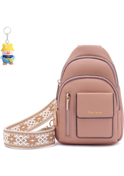 Basit ve Moda Crossbody Çok Bölmeli Kadın Göğüs Çantası Omuz Çantası (Yurt Dışından)