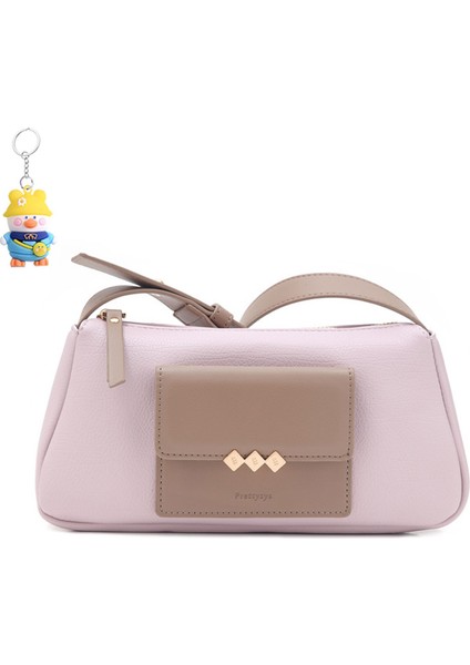 Basit Dikiş Messenger Çanta Küçük Kare Çanta Kadın Moda Omuz Çantası (Yurt Dışından)