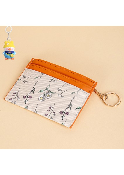 Cüzdan Para Cüzdanı Çoklu Kart Yuvası Ince Zincir Kart Tutucu Kart Tutucu Hepsi Bir Arada Çanta (Yurt Dışından)