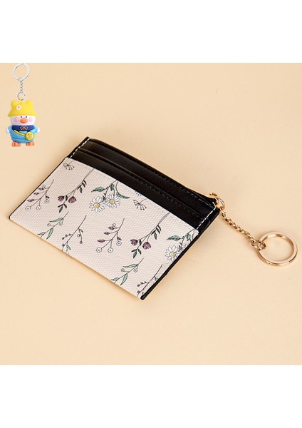 Cüzdan Para Cüzdanı Çoklu Kart Yuvası Ince Zincir Kart Tutucu Kart Tutucu Hepsi Bir Arada Çanta (Yurt Dışından)