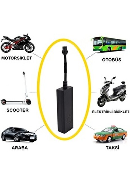CY03 Motorsiklet ve Araç Takip Cihazı GPS Destekli Su Geçirmez Model