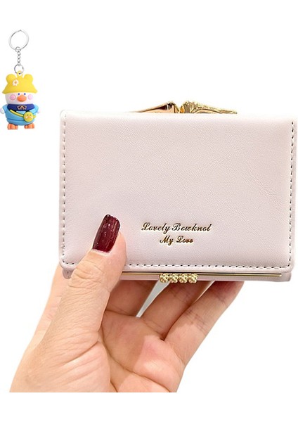 Cüzdan Kadın Kısa Çok Fonksiyonlu Öğrenci Klip Para Cüzdanı Basit Para Cüzdanı (Yurt Dışından)