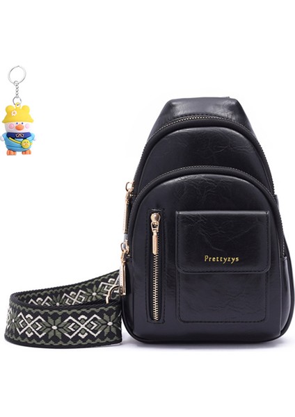 Basit ve Moda Crossbody Çok Bölmeli Kadın Göğüs Çantası Omuz Çantası (Yurt Dışından)