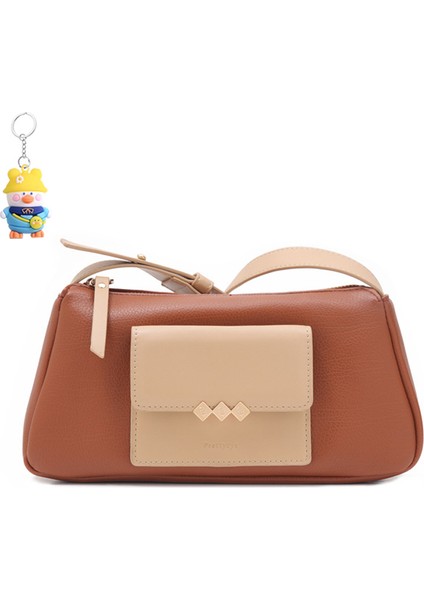 Basit Dikiş Messenger Çanta Küçük Kare Çanta Kadın Moda Omuz Çantası (Yurt Dışından)