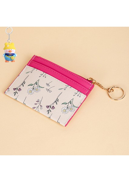 Cüzdan Para Cüzdanı Çoklu Kart Yuvası Ince Zincir Kart Tutucu Kart Tutucu Hepsi Bir Arada Çanta (Yurt Dışından)