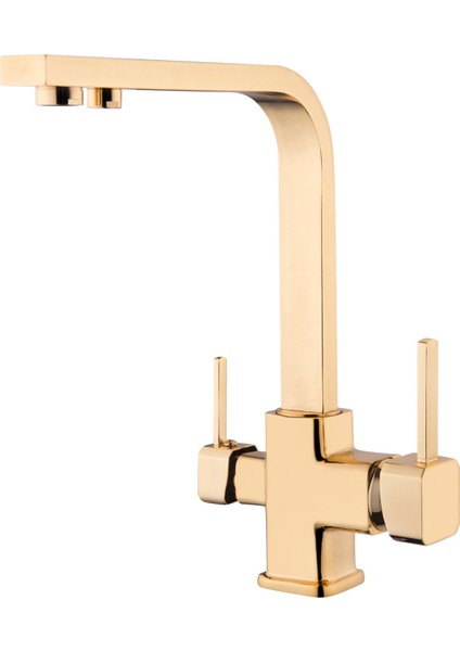 Arıtmalı Kare Mutfak Bataryası-Gold