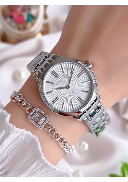 Çelik Kasa ve Kordon 2 Yıl Garantili 3 Atm Suya Dayanıklı Kadın Kol Saati RL.M0001.3